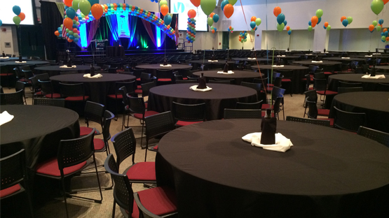 Image of Banquet Style Setup in room 3210